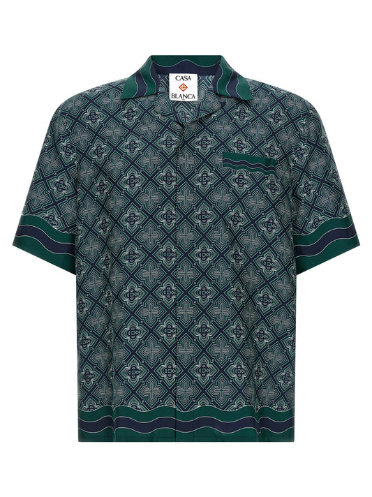 Casablanca Bicolor Silk Blouse