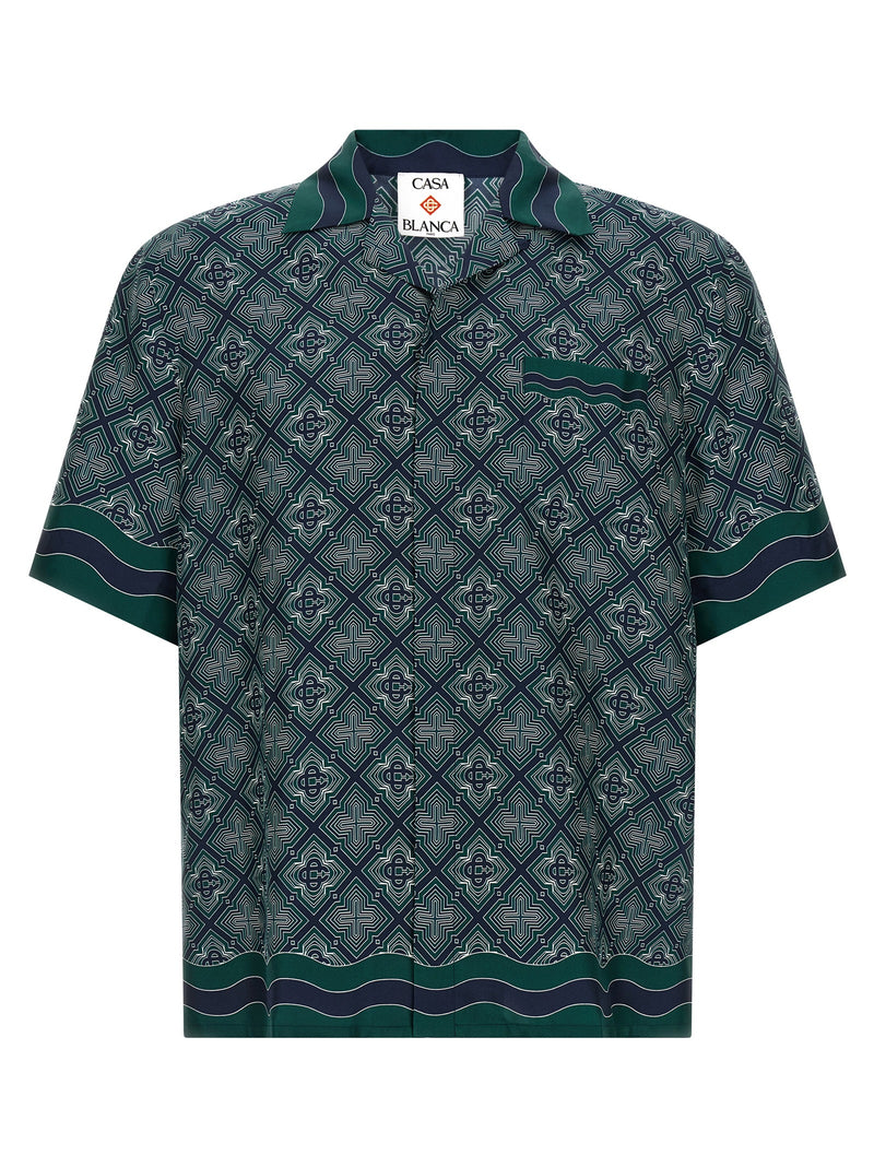 Casablanca Bicolor Silk Blouse