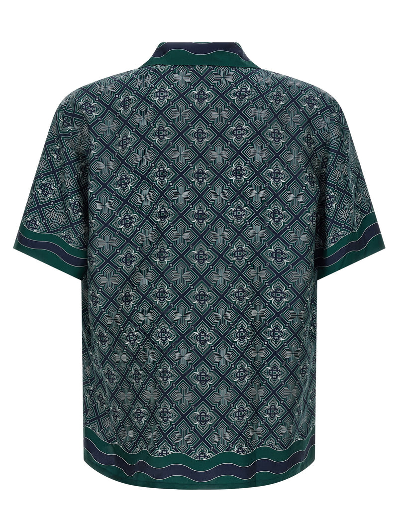 Casablanca Bicolor Silk Blouse