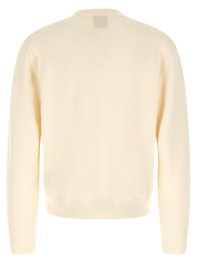 Casablanca White Wool Cardigan