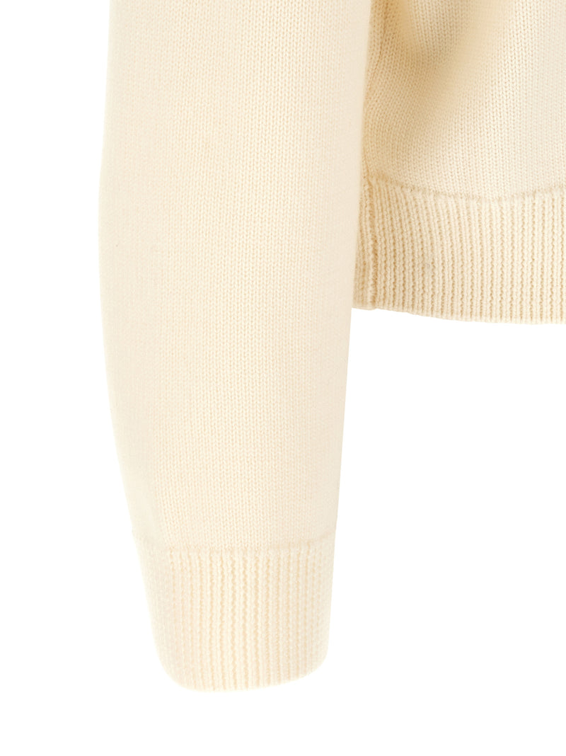 Casablanca White Wool Cardigan