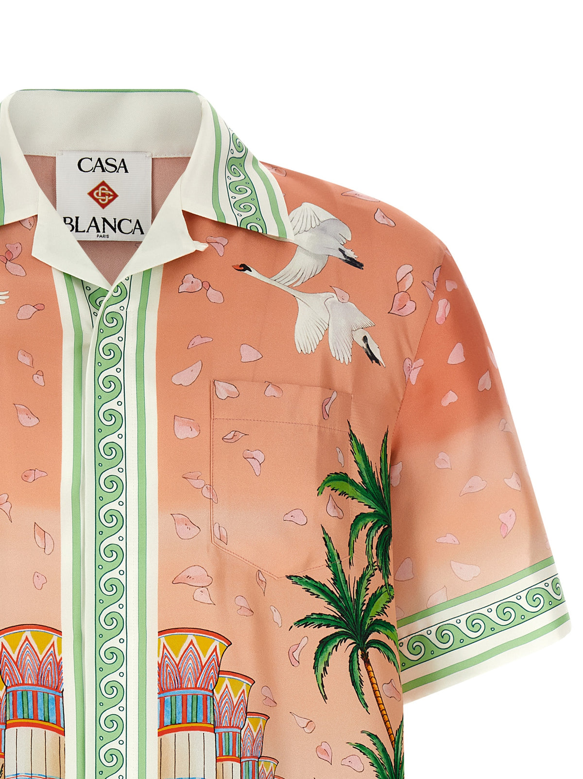 Blouse en soie multicolore Casablanca