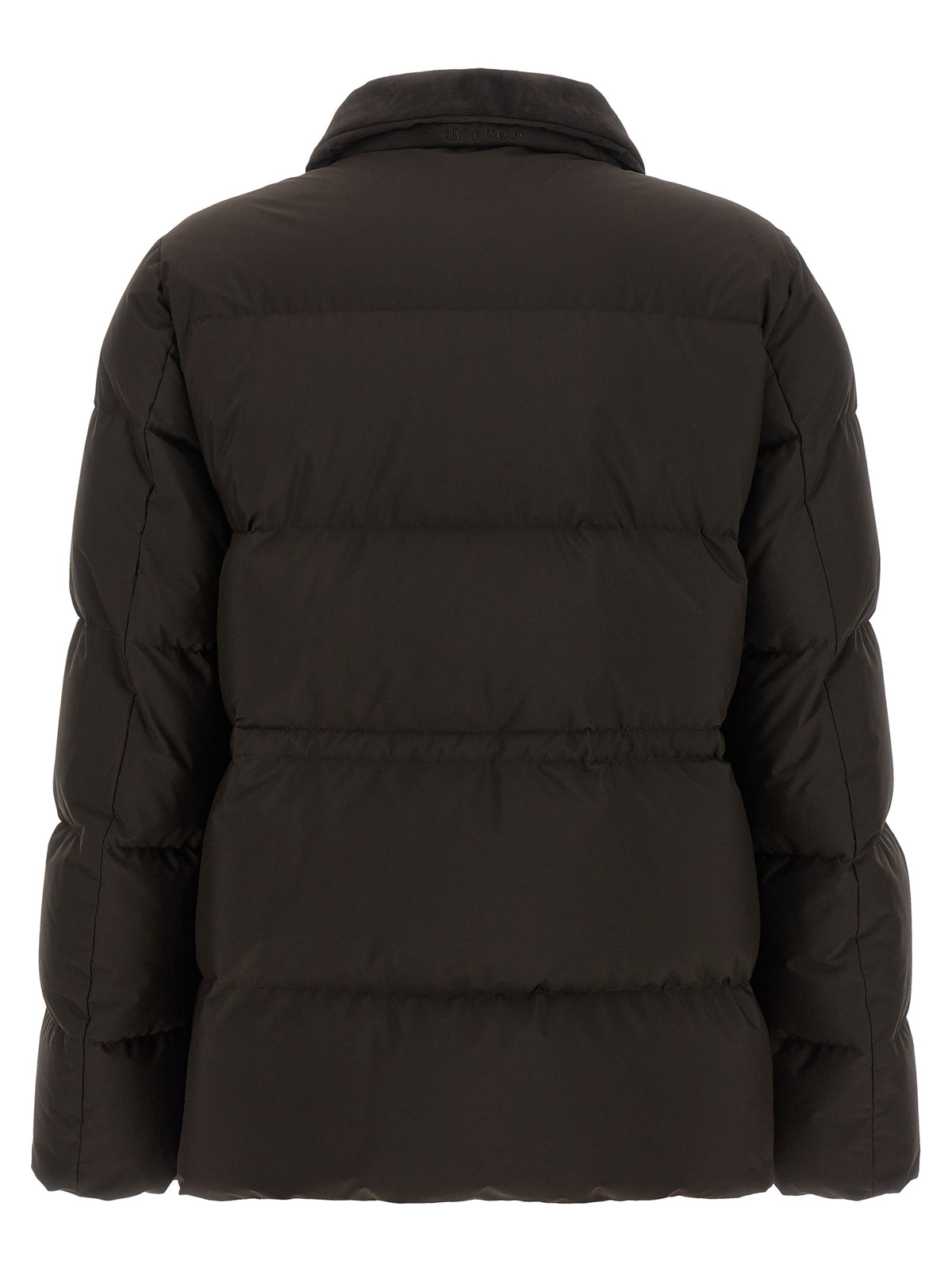 Veste longue Kiton en polyamide marron
