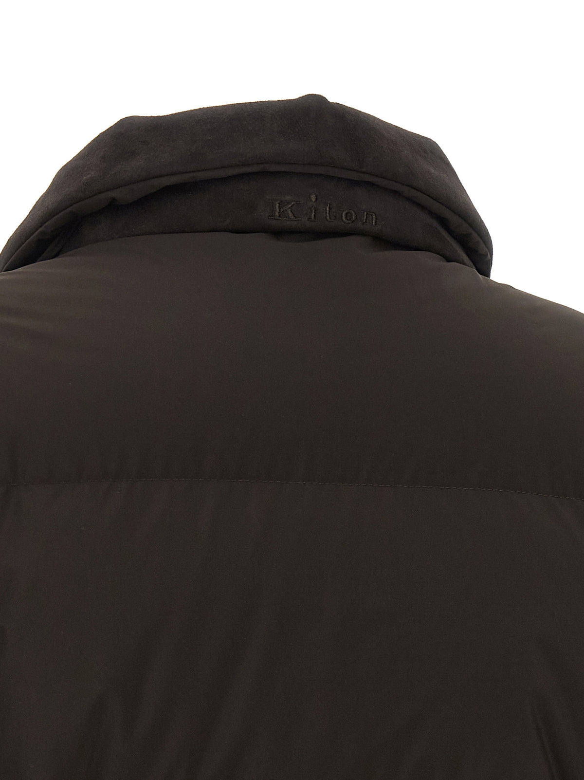 Veste longue Kiton en polyamide marron