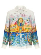 Blouse en soie multicolore Casablanca
