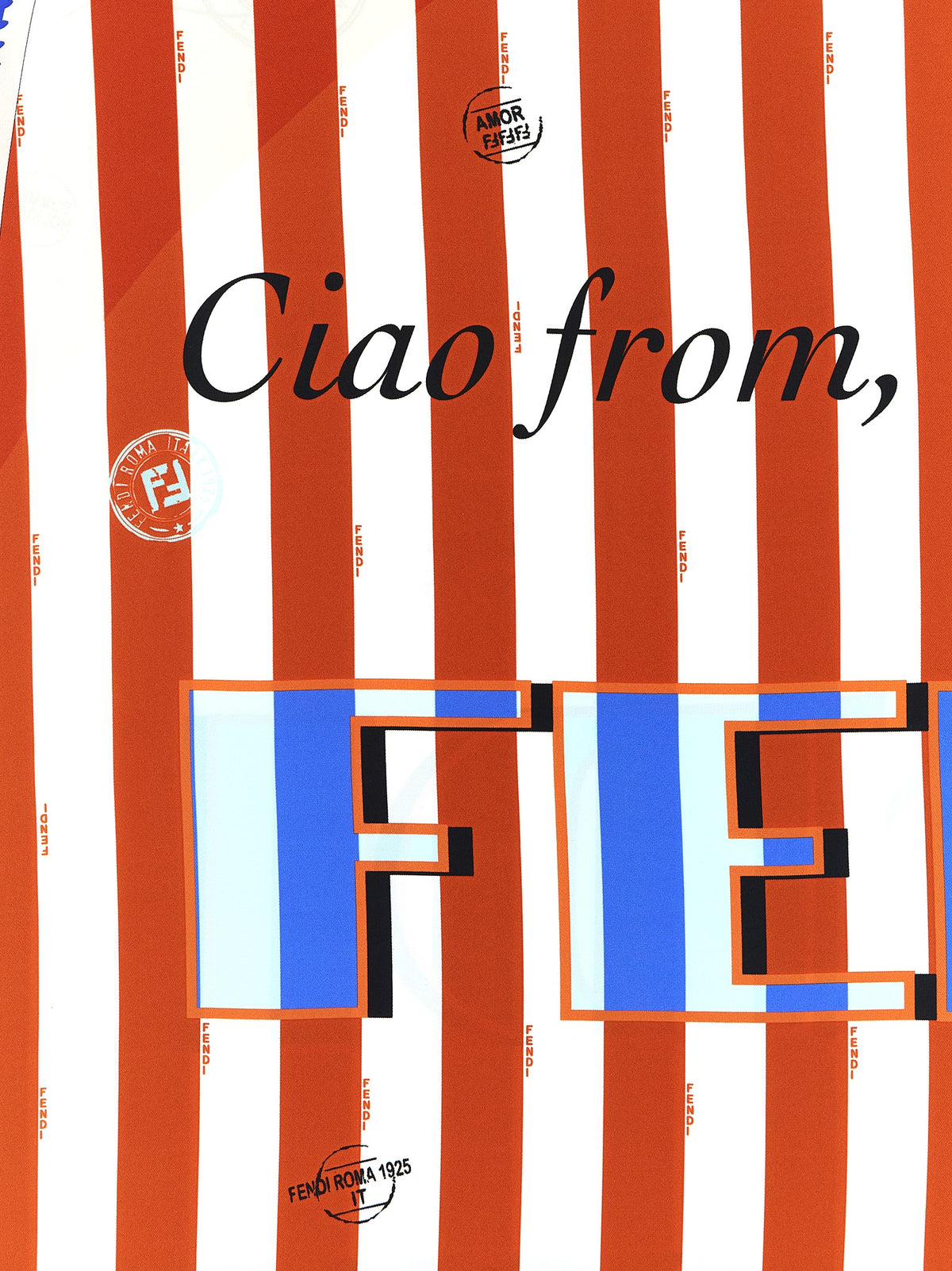 Foulard en soie multicolore Fendi