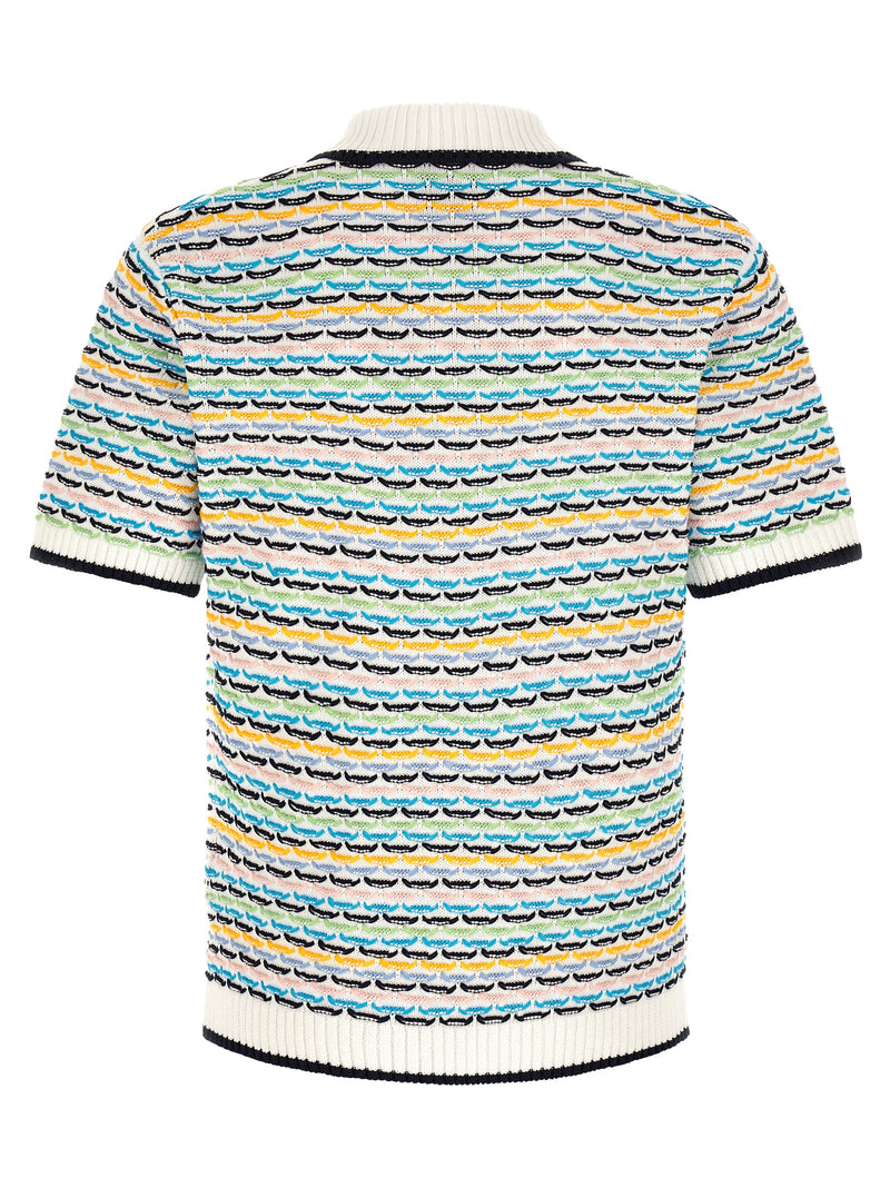 Casablanca Multicolor Cotton Polo Shirt
