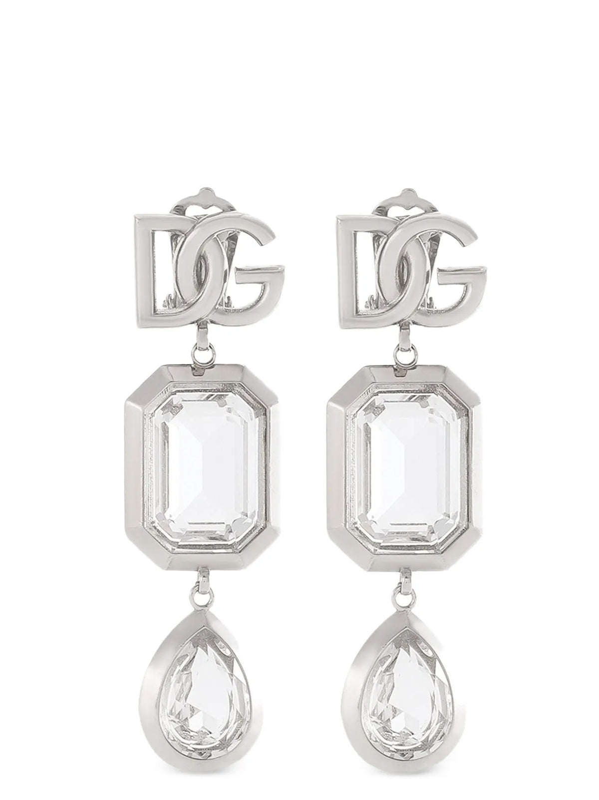 Dolce & Gabbana Silver Brass Earrings