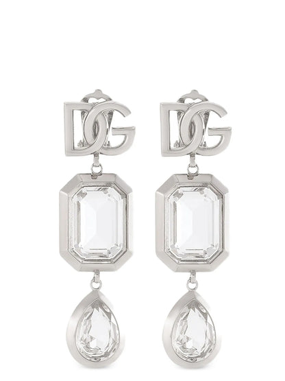 Dolce & Gabbana Silver Brass Earrings