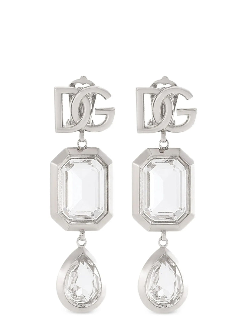 Dolce & Gabbana Silver Brass Earrings