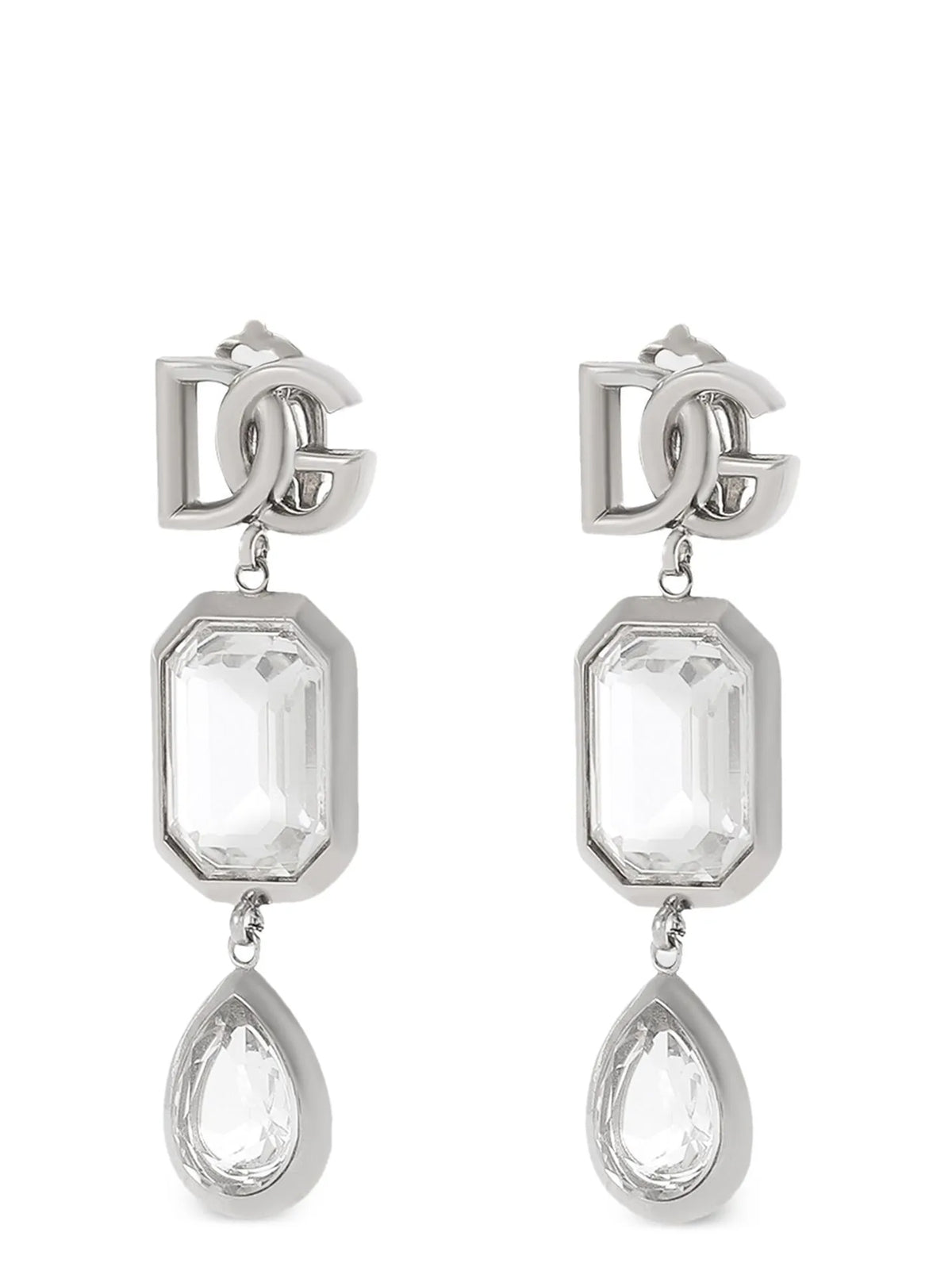 Dolce & Gabbana Silver Brass Earrings