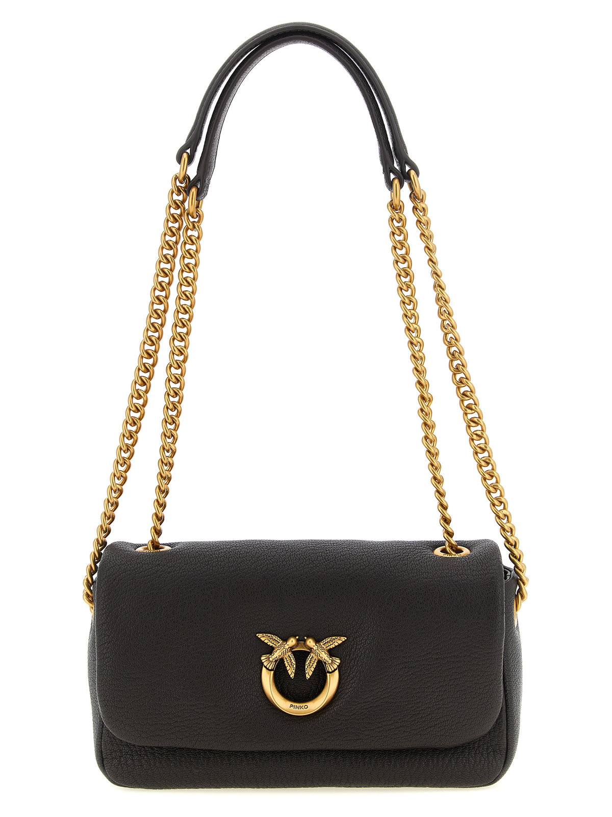 Sac bandoulière PINKO en cuir d'agneau marron