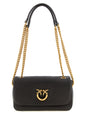 PINKO Brown Lamb Leather Crossbody Bag