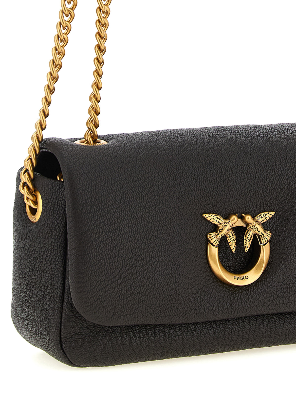 Sac bandoulière PINKO en cuir d'agneau marron