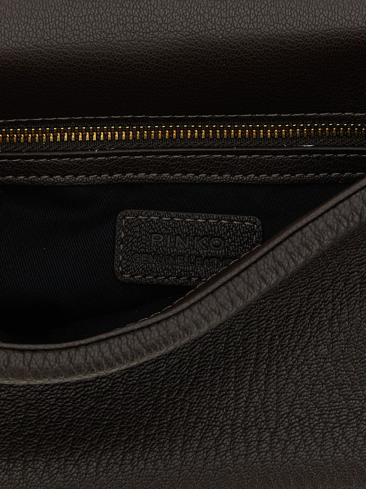 Sac bandoulière PINKO en cuir d'agneau marron