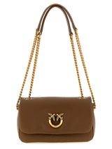 Sac bandoulière PINKO en cuir d'agneau marron