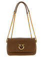 PINKO Brown Lamb Leather Shoulder Bag