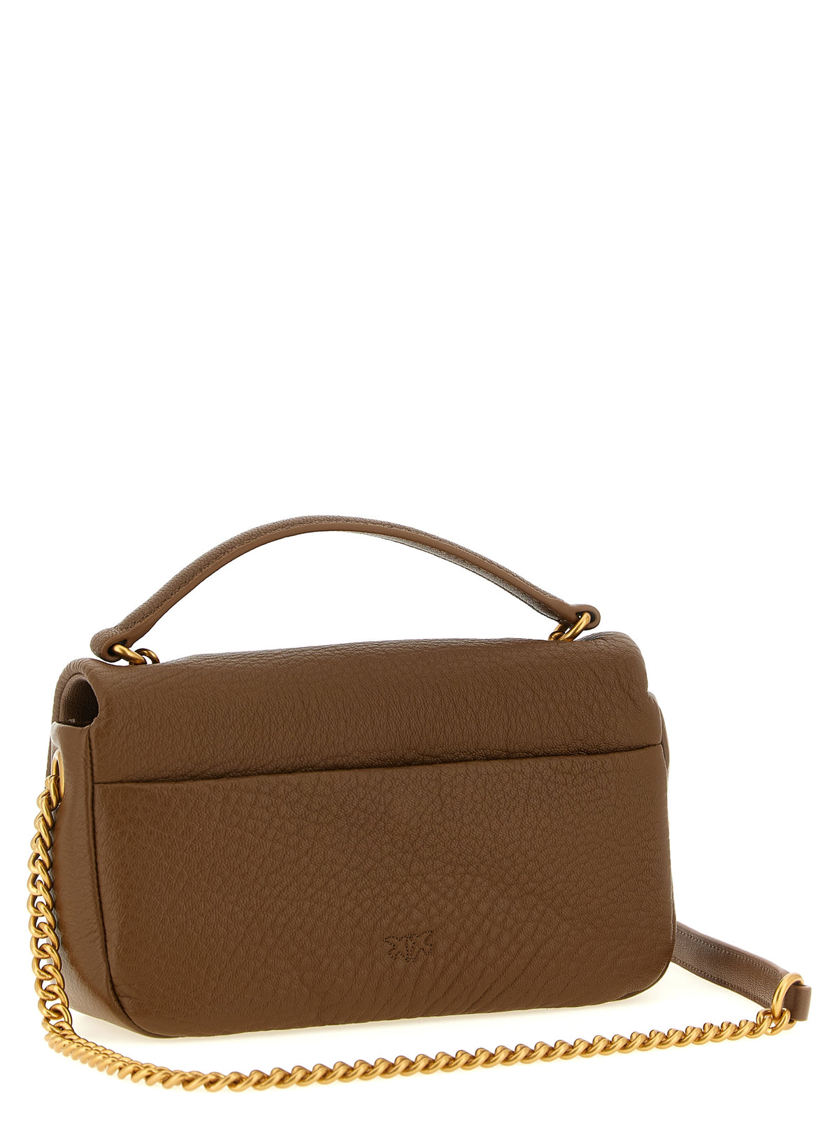 Sac bandoulière PINKO en cuir d'agneau marron