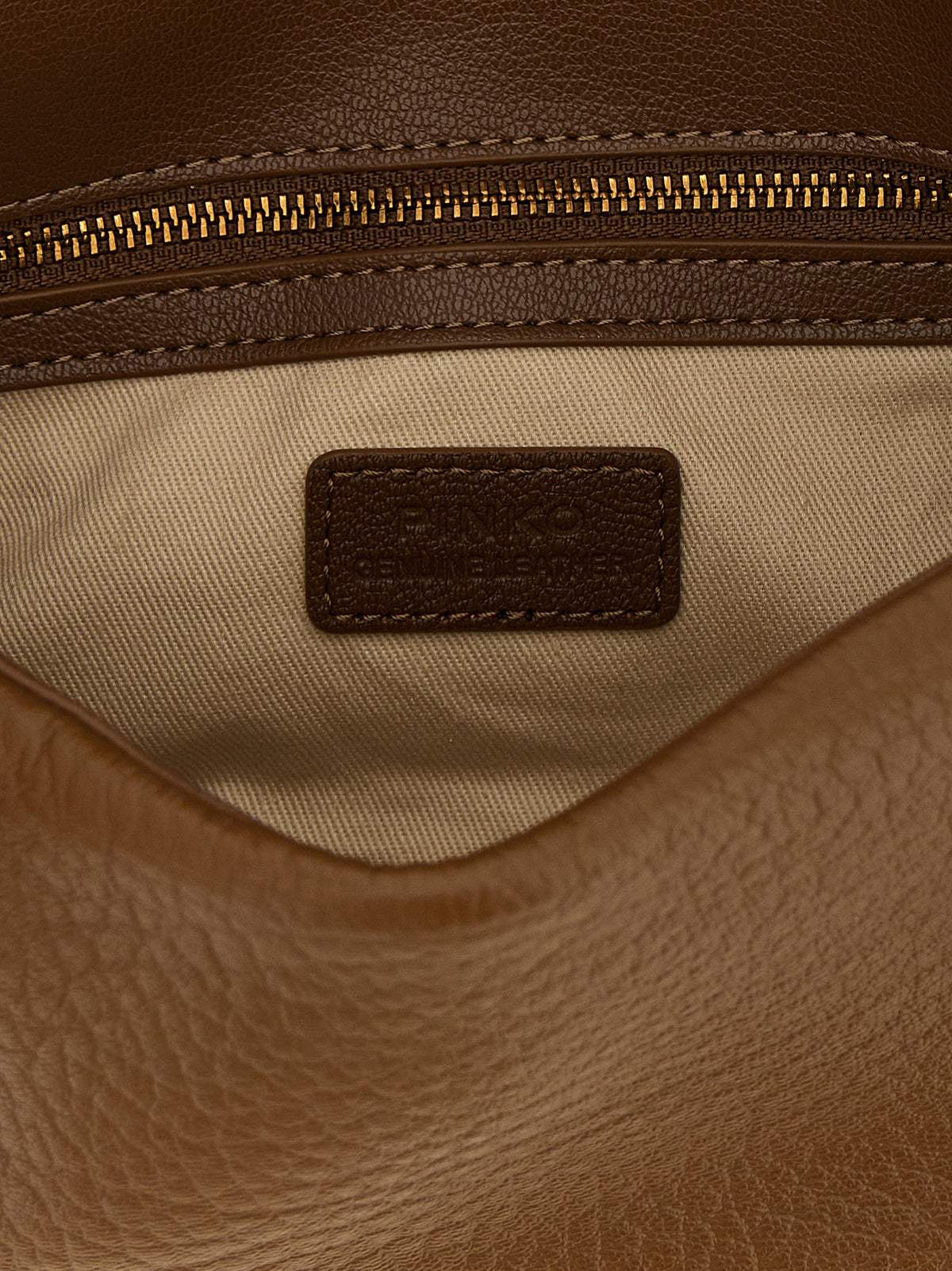 Sac bandoulière PINKO en cuir d'agneau marron
