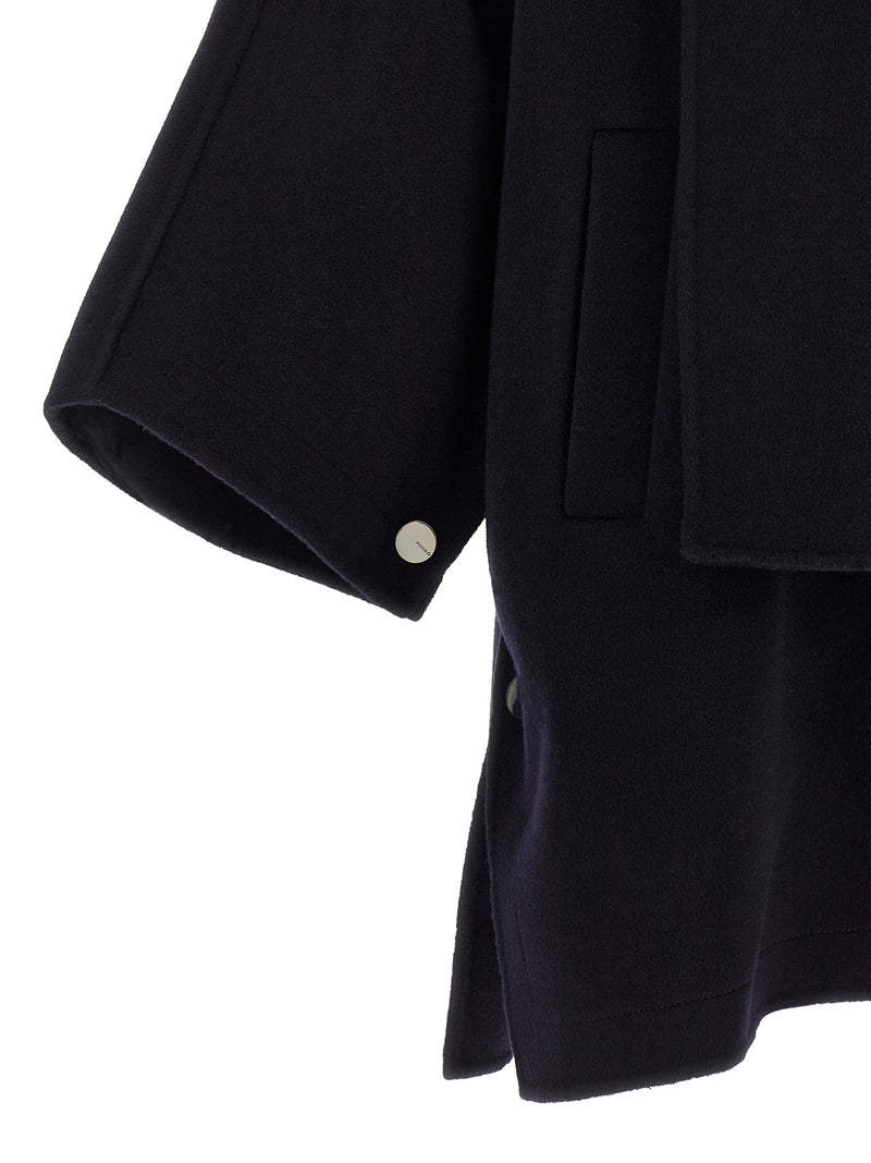 PINKO Blue Wool Coat