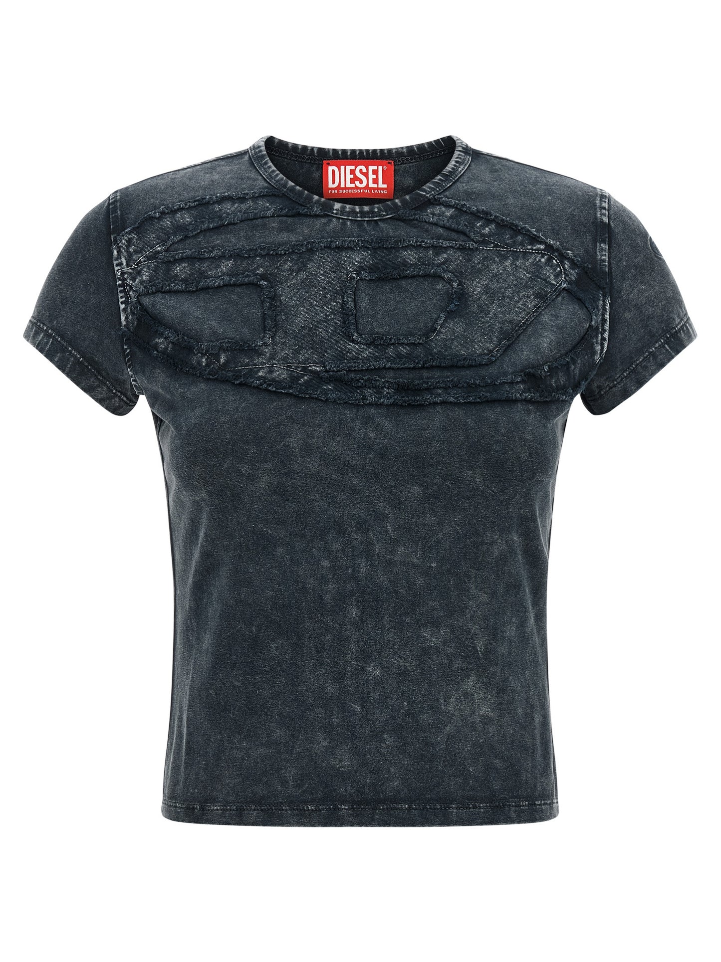 Diesel Gray Cotton T-Shirt