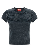 T-shirt en coton gris Diesel