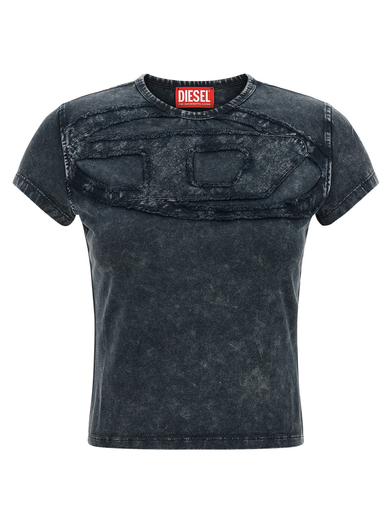 Diesel Gray Cotton T-Shirt