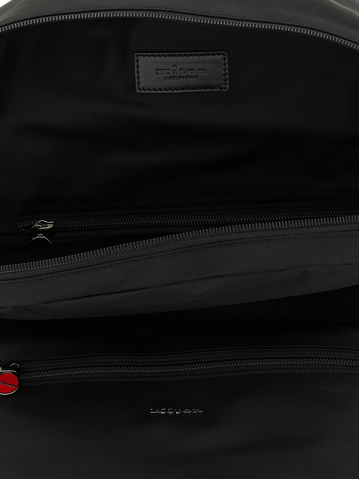 Kiton Black Polyamide Backpack