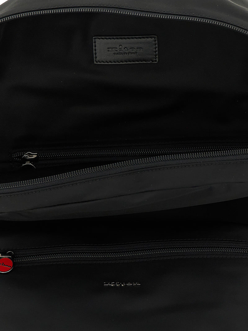 Kiton Black Polyamide Backpack