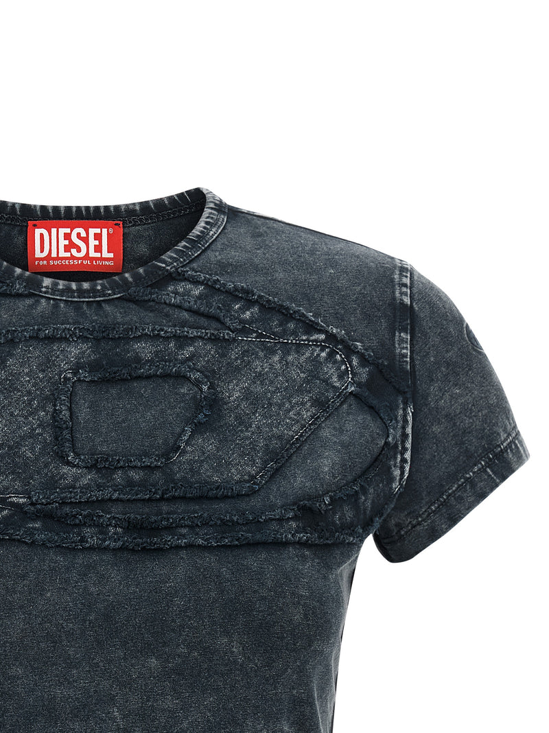 Diesel Gray Cotton T-Shirt