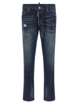Jean droit Dsquared² en coton bleu