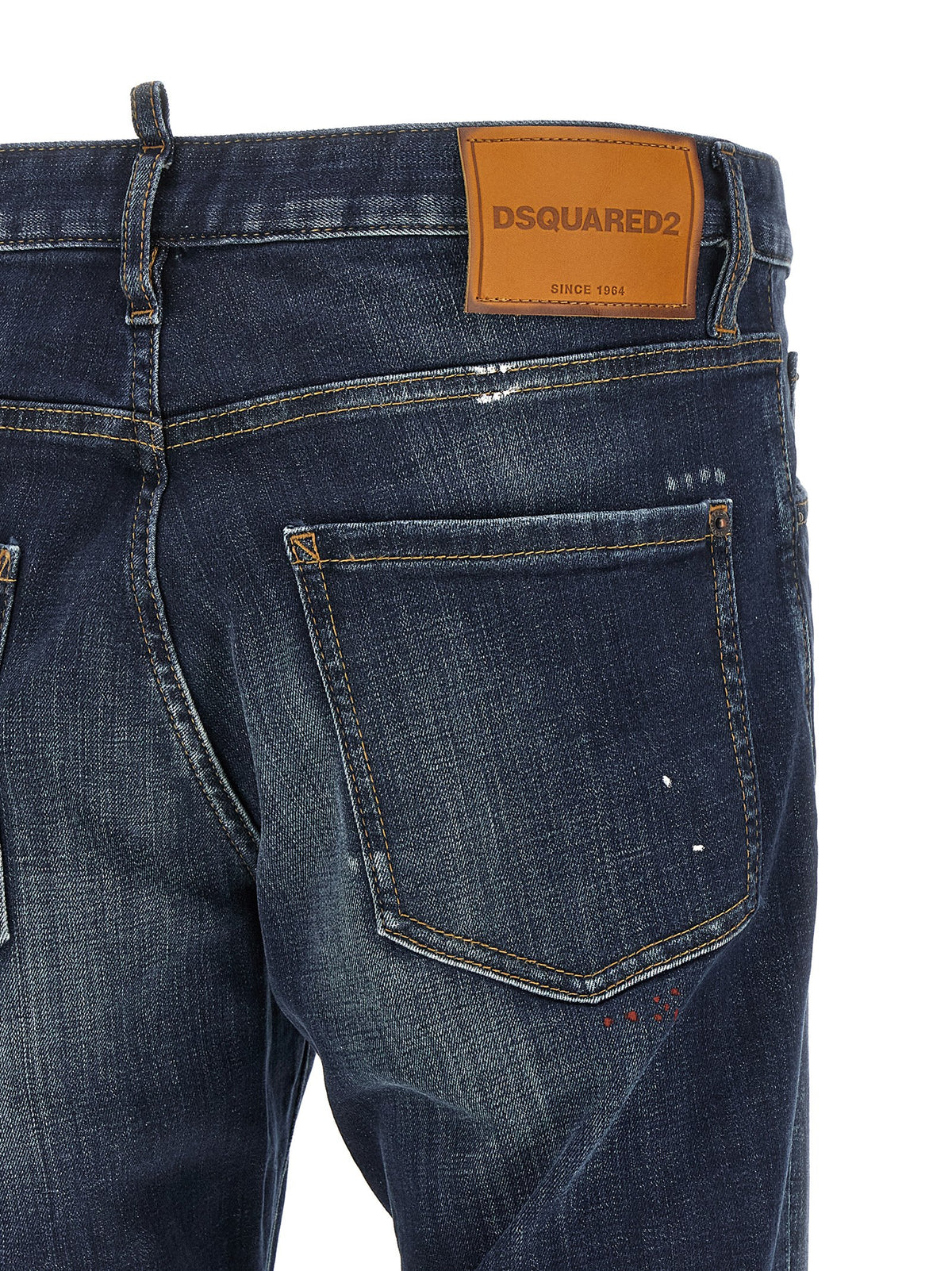Jean droit Dsquared² en coton bleu