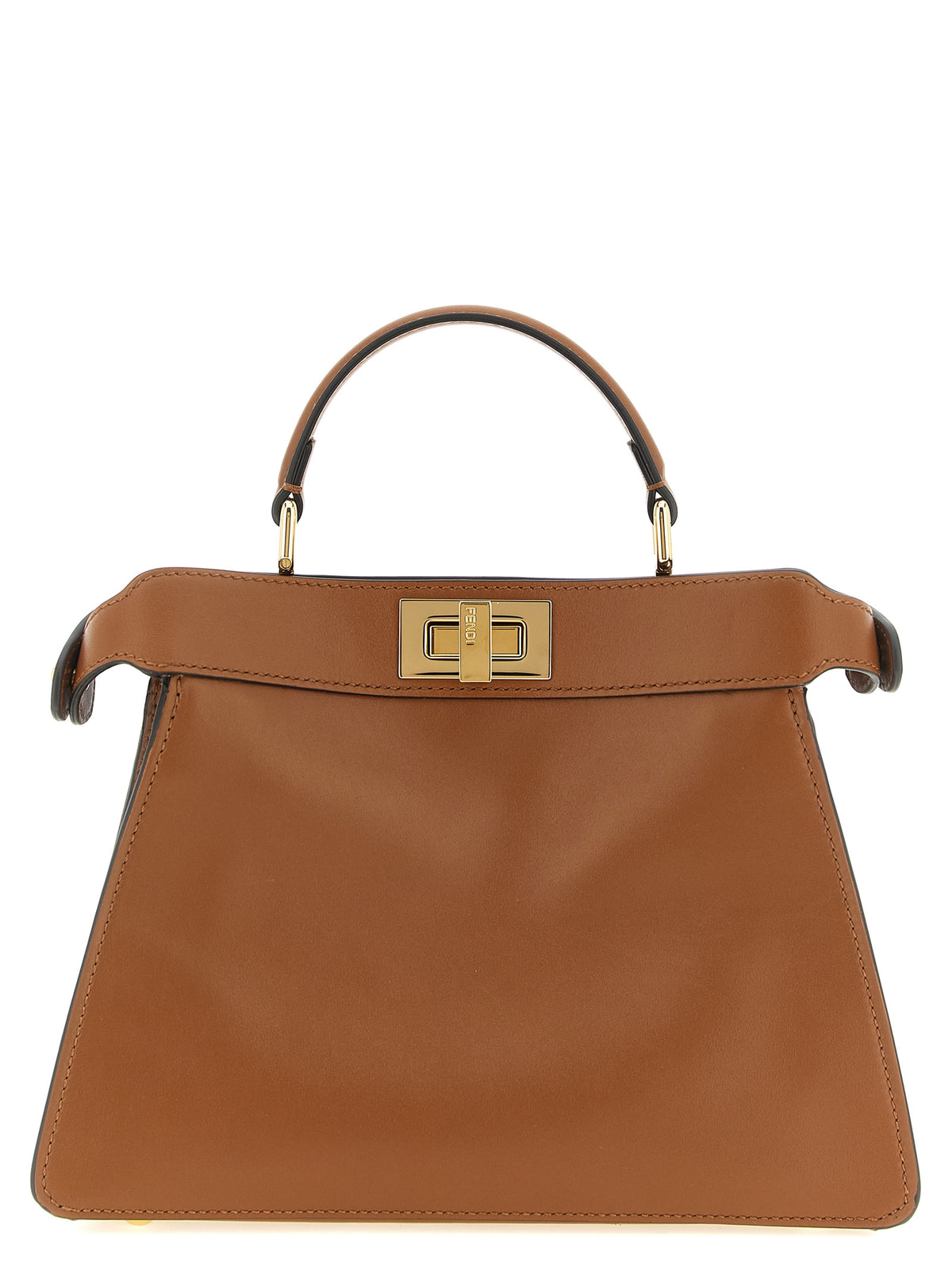 Sac bandoulière Fendi en cuir de veau marron