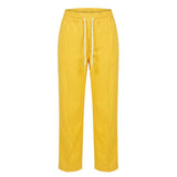 Trussardi Jeans Yellow Cotton Women Pant