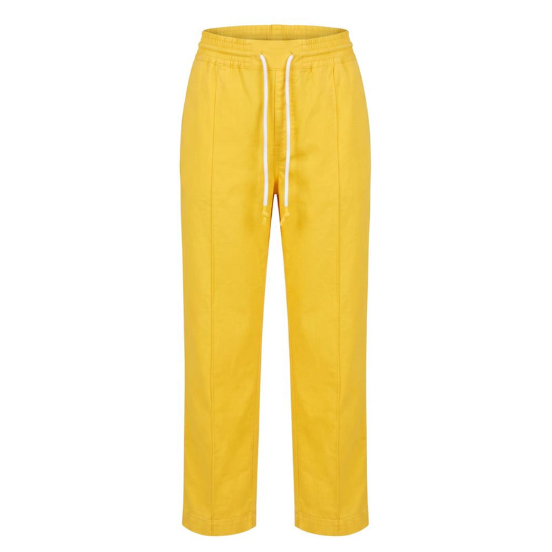 Trussardi Jeans Yellow Cotton Women Pant