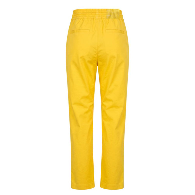 Trussardi Jeans Yellow Cotton Women Pant