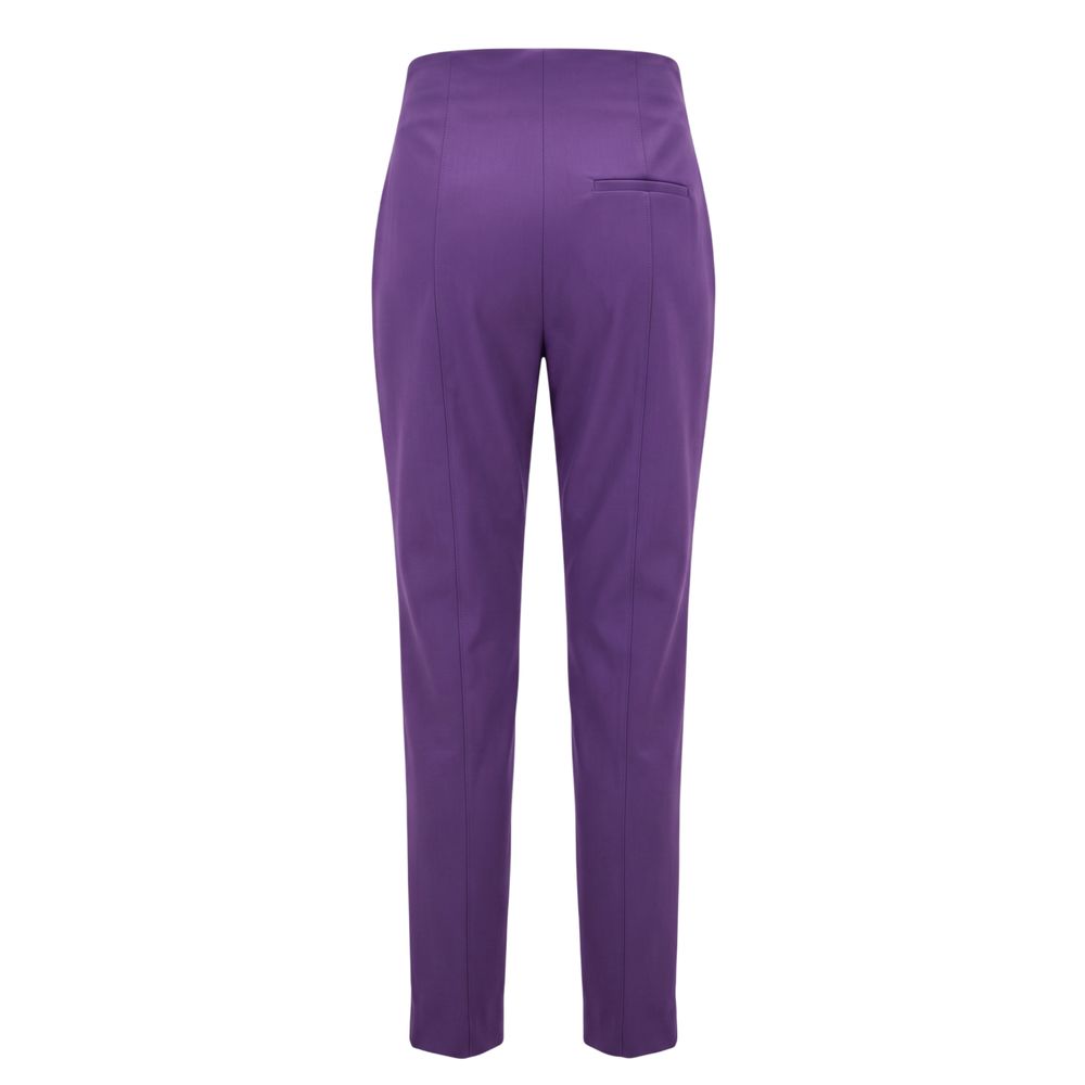 Pantalon femme Trussardi Jeans violet en viscose