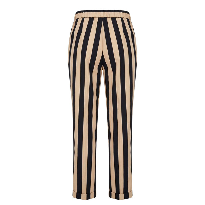 Trussardi Jeans Black Viscose Women Trousers