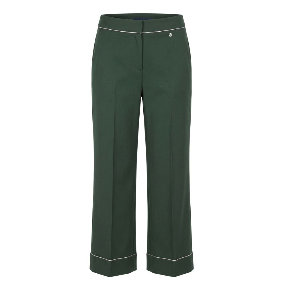 Pantalon Femme Vert Polyester Trussardi Jeans