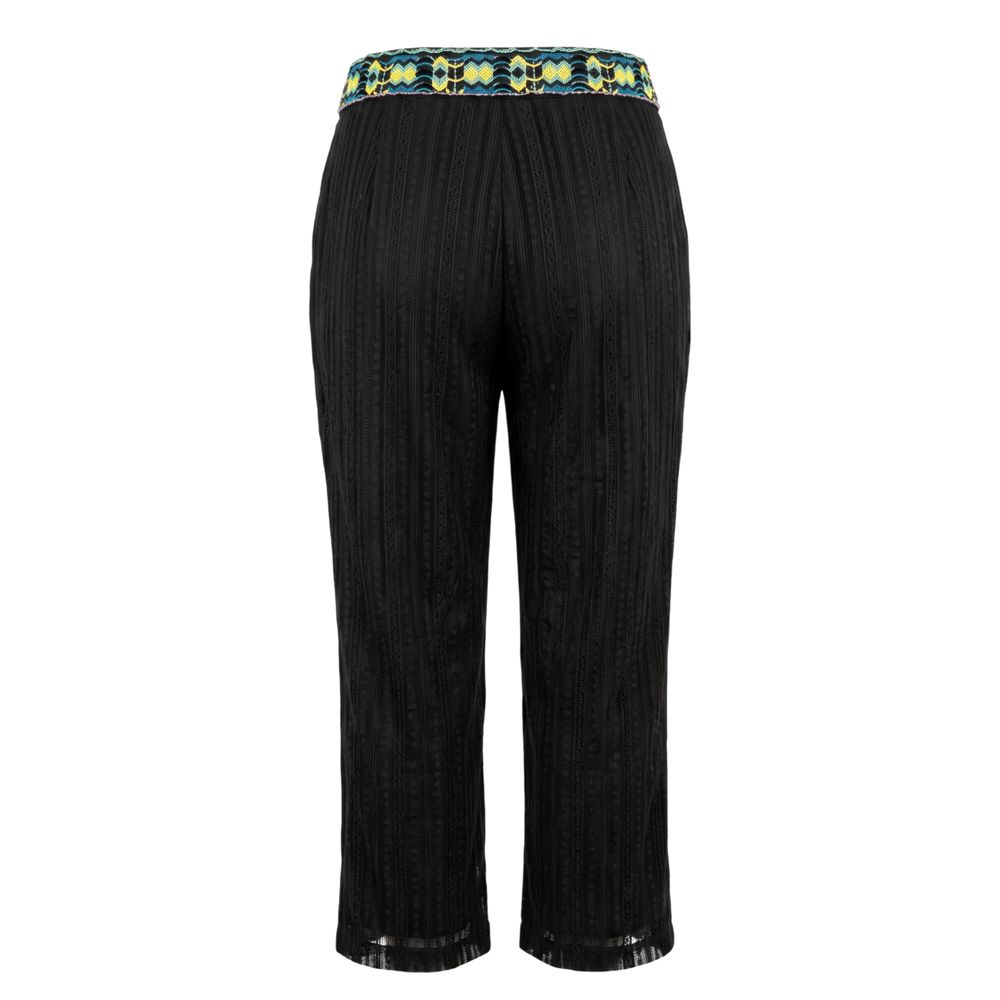 Trussardi Jeans Pantalon Femme en Polyamide Noir
