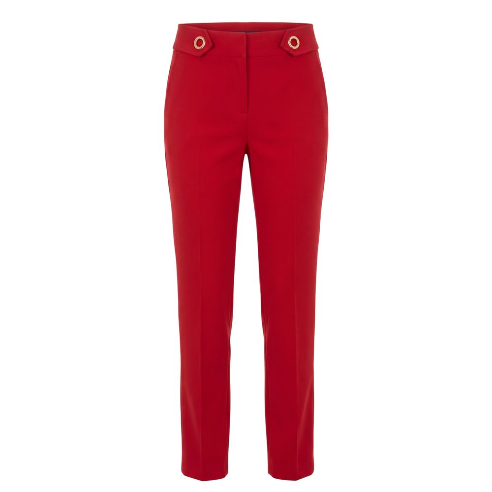 Pantalon rouge en polyester Trussardi Jeans pour femme