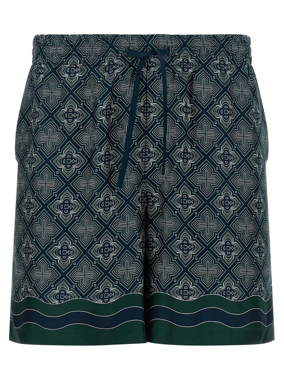 Shorts bermuda Casablanca multicolores en soie