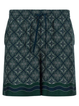 Shorts bermuda Casablanca multicolores en soie
