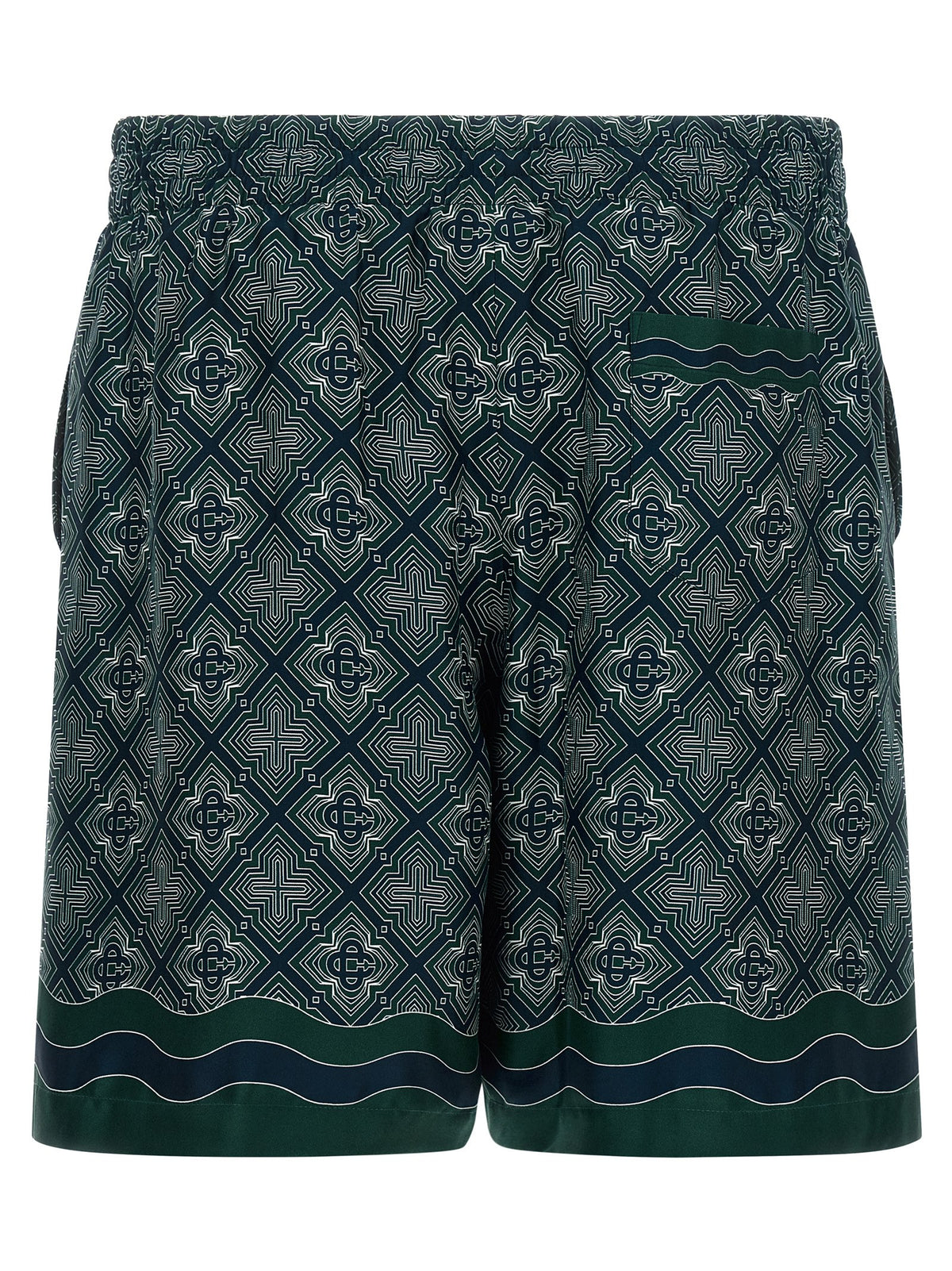 Shorts bermuda Casablanca multicolores en soie