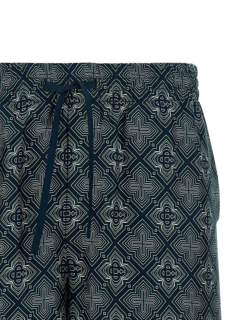 Casablanca Multicolor Silk Bermuda Shorts