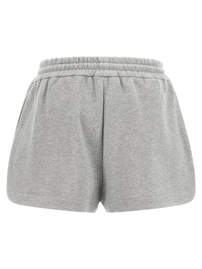 Fendi Gray Cotton Bermuda Shorts