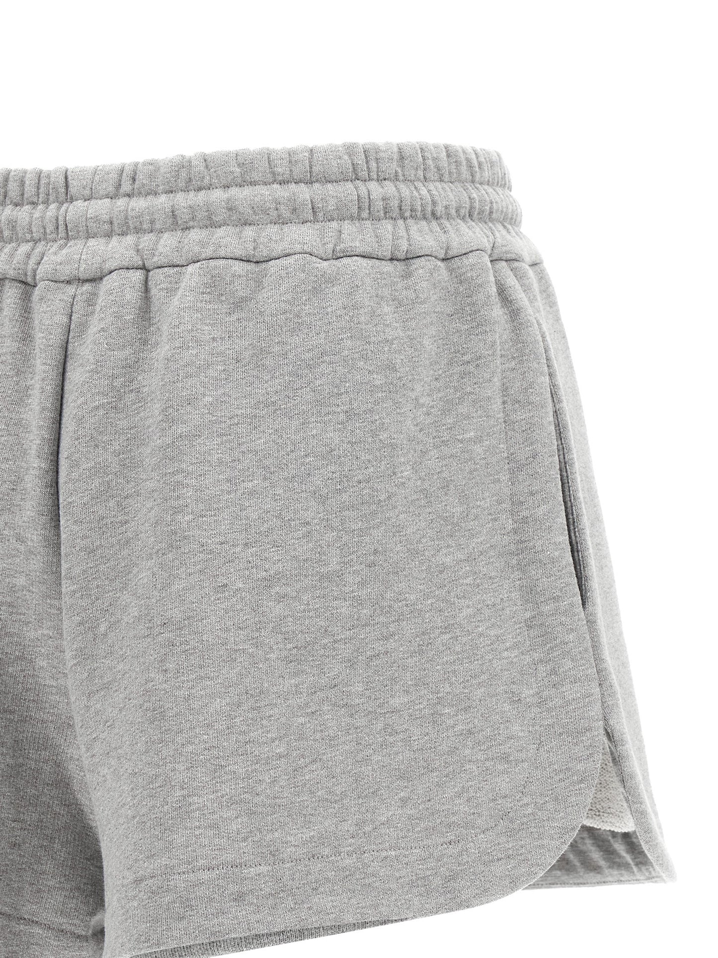 Fendi Gray Cotton Bermuda Shorts