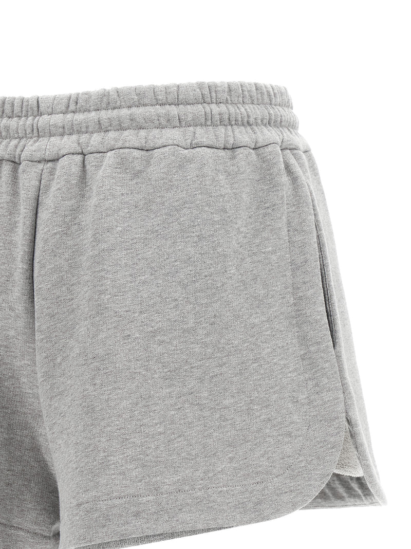 Fendi Gray Cotton Bermuda Shorts