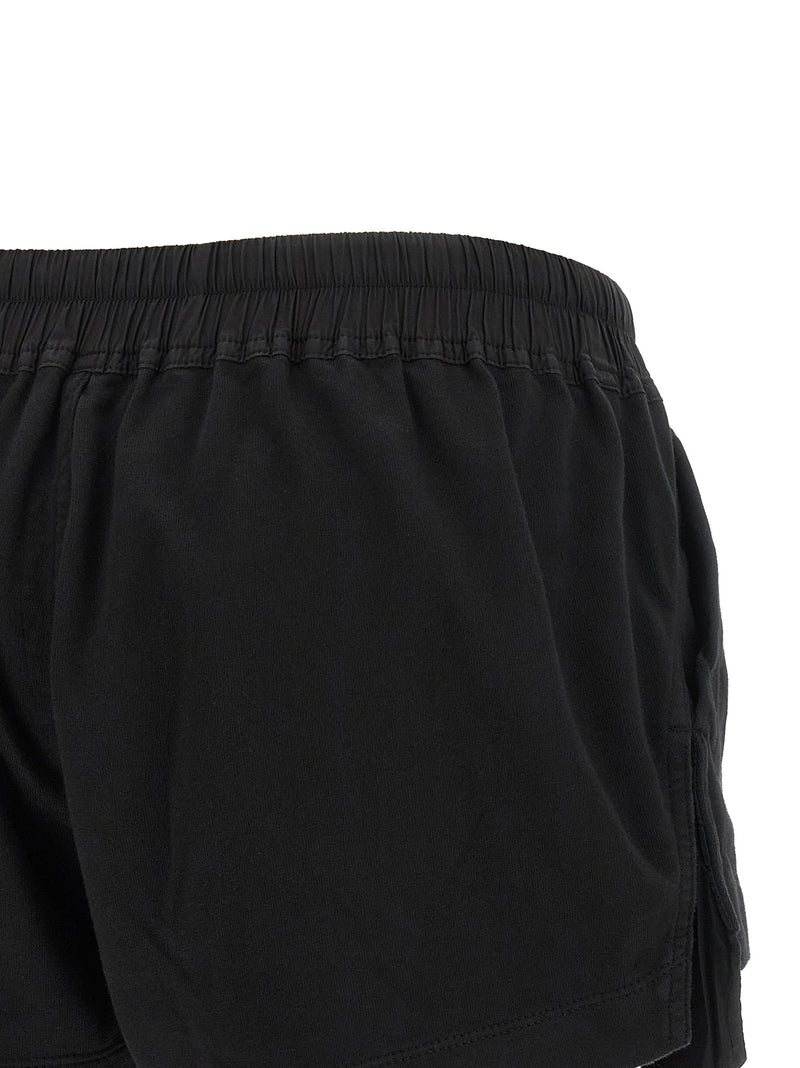 DRKSHDW Black Cotton Bermuda Shorts