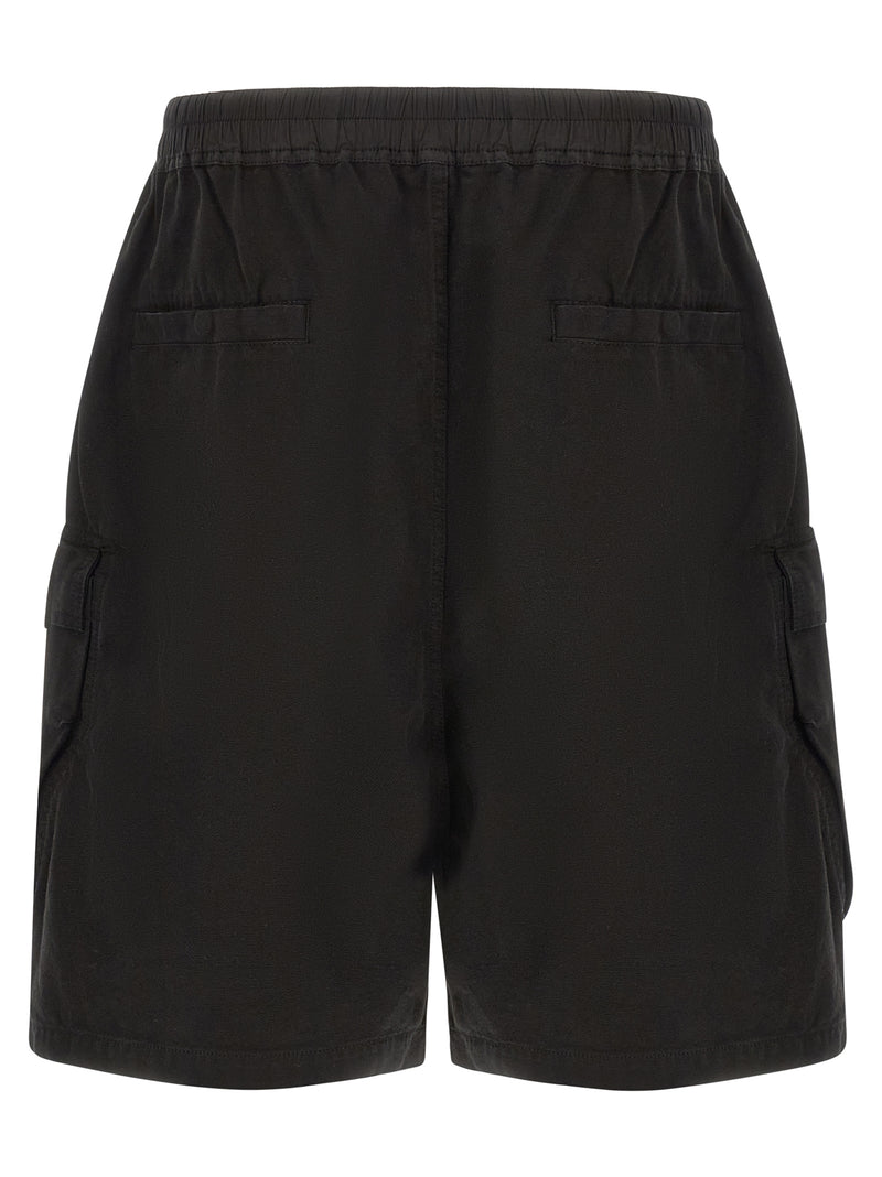 DRKSHDW Black Cotton Bermuda Shorts